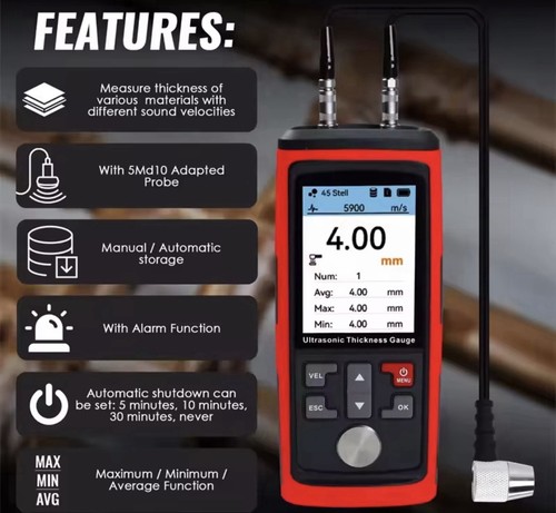 Ultrasonic thickness gauge - thickness,