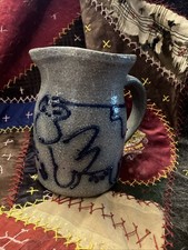 Salmon falls stoneware pitcher - stoneware,