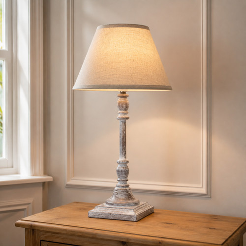 Antia stem table lamp linen - antia,