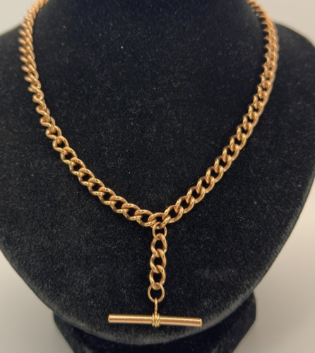Gold albert chain - albert, 18