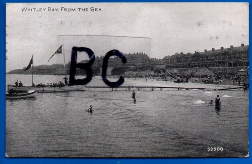 Postcard whitley bay from - bay,
