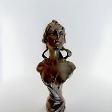 Retro Art Deco Bust Cold Cast