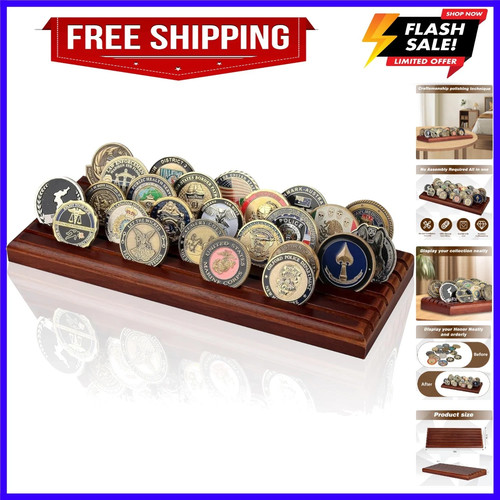 Challenge coins display - coins,