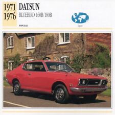 1971-1976 DATSUN BLUEBIRD 160B/180B Classic Car Photograph/Information Maxi Card