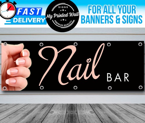 Nail bar salon - banner, for