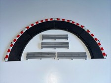 SCALEXTRIC SPORT Hairpin Curve Inner Borders Drift Extension BC X4 + Barriers X4