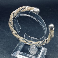 Torque Bangle Celtic Boudica Bracelet 925 Silver Jewellers Bag 60mm d. 22.8g