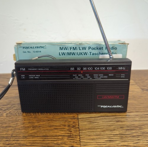 Vintage realistic pocket radio - vintage,