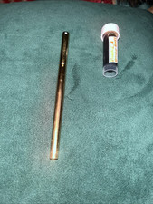 Vintage Sheaffer Fashion Electroplated Gold Fountain Pen with Converter etc