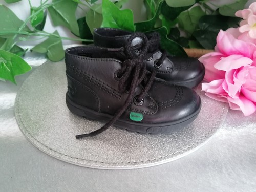 Kickers black children boots - black,