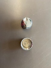 Thermostatic Radiator Valve Decorators Screw Cap (Chrome) x 2