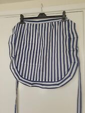 Ladies waist apron / half apron with pocket and frill. Length 21"