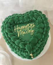 Personalised cake topper, cake charm, Heart Cake topper, heart cake charm