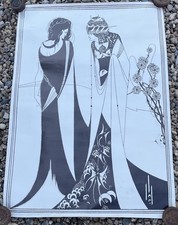 AUBREY BEARDSLEY U.K. ATHENA POSTER Original ‘ John And Salome’ 1971