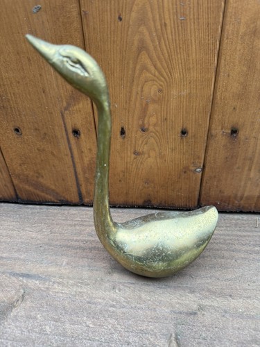 Solid brass swan duck goose - brass,