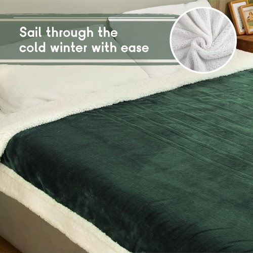Heated electric blanket throw - heated,