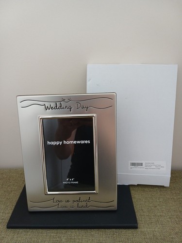 Wedding day silver - wedding, frame