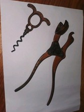 Antique Victorian Lund Patent Corkscrew Wine Bottle Opener Barware Kitchen Tool