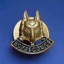 Vintage Boy Scouts Wolf Cub badge
