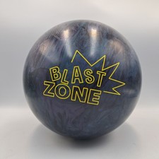 Brunswick Blast Zone 15lb Bowling Ball In Blue Silver Black with Carry Case