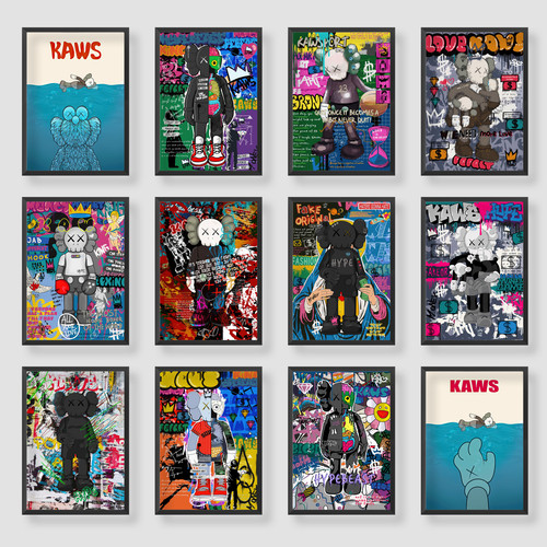 Kaws street art wall - kaws,