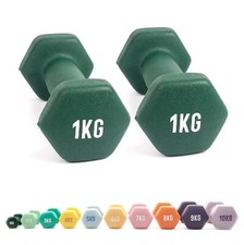 Dumbbell Weights 1-10kg Pair of Dumbells Fitness Neoprene Cast Iron Home Gym