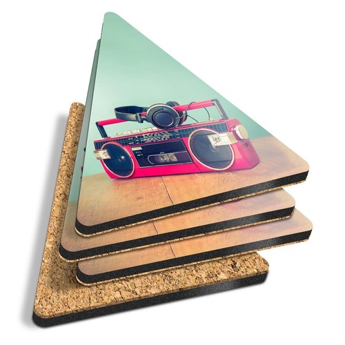 Triangle coasters retro - 4x,