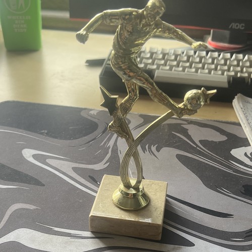 Football player trophy - football,