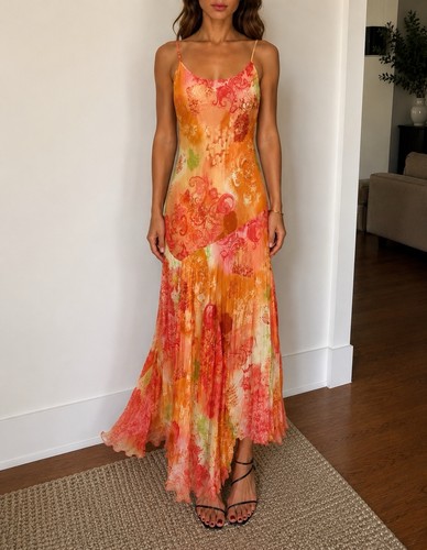 Vintage 2000s y2k floaty - floaty, dress
