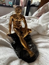 19th century seated mercury bronze