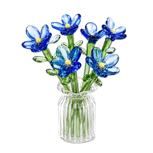 8pcs mini glass flowers - mini, in