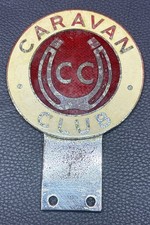 Caravan Club Badge Vintage Enamel Car Piece Curios Retro Item 