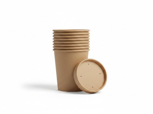 Kraft paper food bowls - kraft,