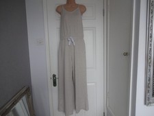 Mrs Hinch Beige Wide Leg Jumpsuit Super Soft M Uk 12-14