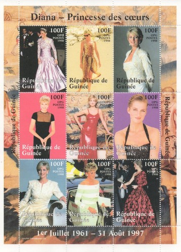 Princess diana 1998 mnh stamp - princess,