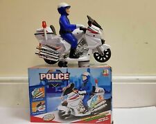 KIDS TOY POLICE BIKE MOTORCYCLE BUMP AND GO ACTION MOTORBIKE BATTERY OPERATED