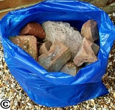 100 BLUE RUBBLE SACKS BUILDERS BAGS GARDEN BRICKS TILES 