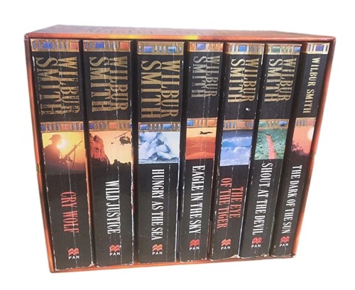 Wilbur smith book - book, box