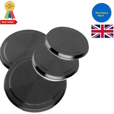 4pcs Stainless Steel Black Hob