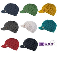 KuSan Wool Peaked Beanie Cap -