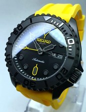 SKX007 SEIKO DIVERS WATCH NH36 AUTOMATIC 'BUMBLEBEE' MOD SAPPHIRE CERAMIC