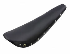 17" LONG LOWRIDER VINYL EYELET LOWRIDER BANANA SADDLE IN BLACK FOR 20" BIKES