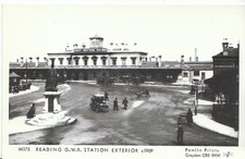 Berkshire Postcard - Reading Great Western Railway Train Station c1909-U663