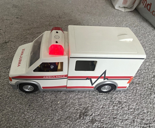 Playmobil toy ambulance - toy,