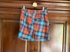 Vivienne Westwood Red Label Tartan Skirt Lined Pocket And  Button Detail Size 40