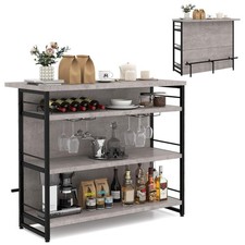 Industrial Home Bar Unit with