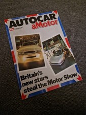 AUTOCAR magazine 26/10/1988 featuring Vauxhall road test, TVR, Peugeot