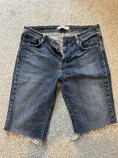 Designer  Levi's 629 Cut Off Shorts Waist 30" , Mid Rise  , Blue Denim