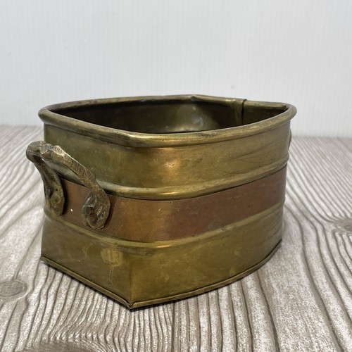 Vintage oval copper - copper, brass