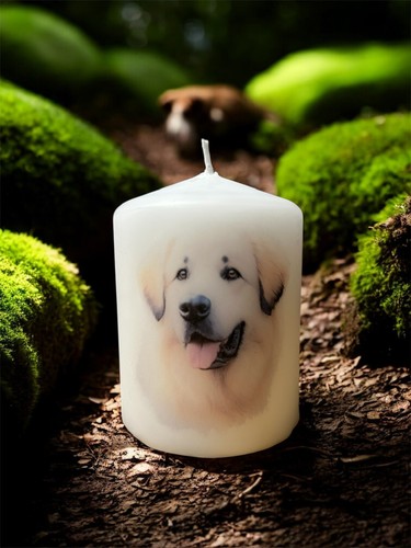 Kuvasz dog candle 6 5 - dog, cm